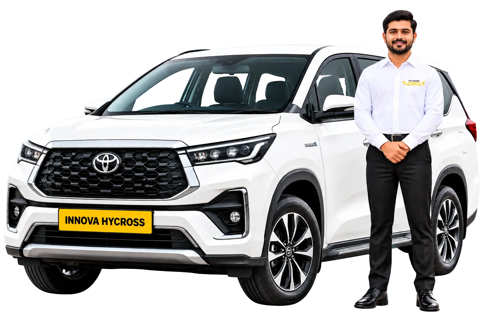 Innova Hycross with driver
